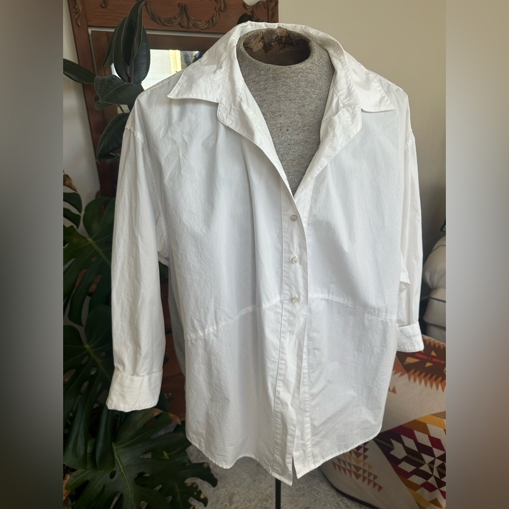 Favorite Daughter white doors always open long sleeve button down size XL